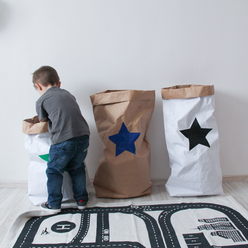 Эко-мешок для игрушек из крафт бумаги Big Star